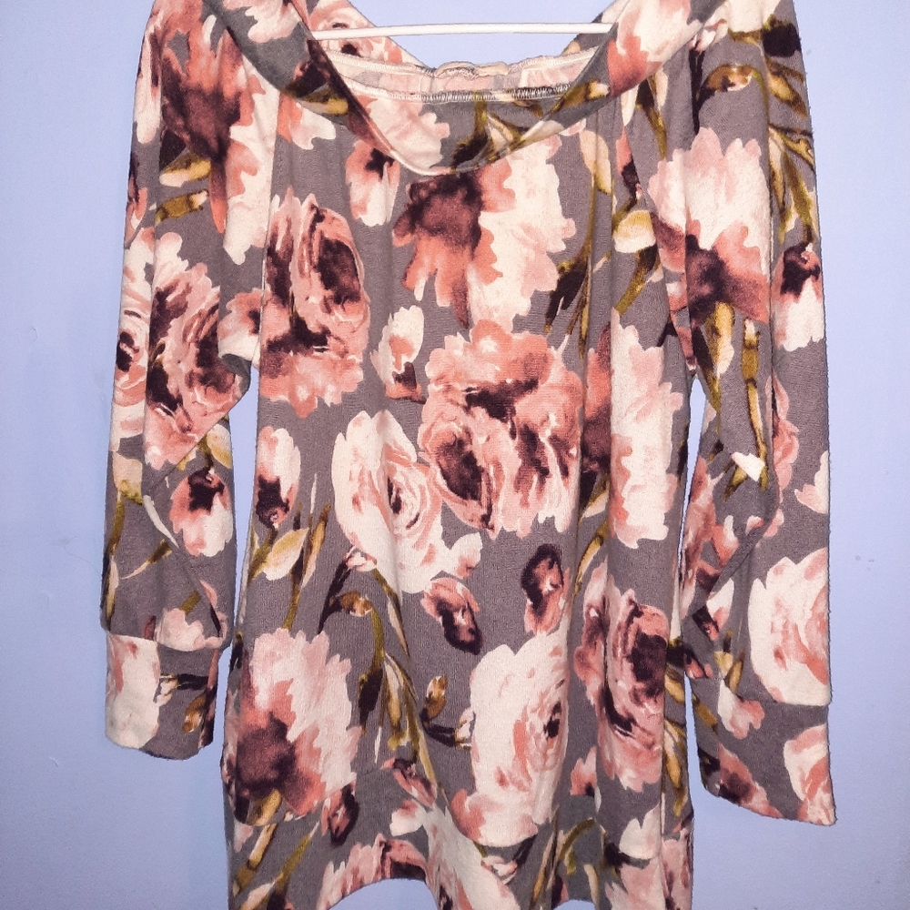 Floral sweater
